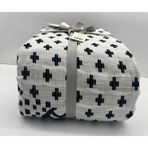 Anthropologie Jacquard-Woven Jeanette Duvet Cover King Size New in Package - Picture 6 of 11